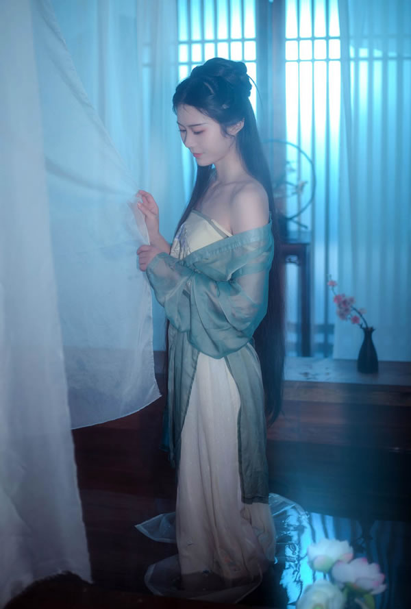 古风汉服小美女唯美无圣光人体图集6