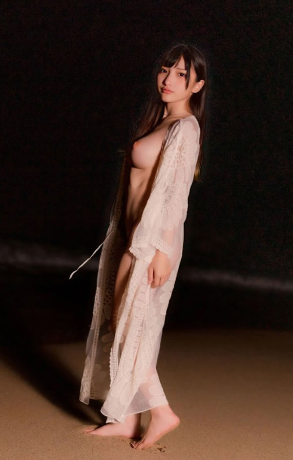 夜晚沙滩上的真空美女小丁Ding无圣光图集