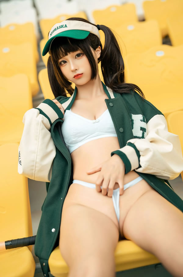 可爱小姐姐蠢沫沫 – 棒球女孩精选图集