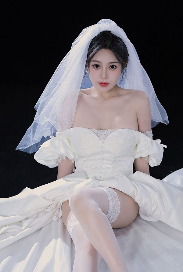 福利姬桃暖酱 婚纱礼服无圣光唯美图集