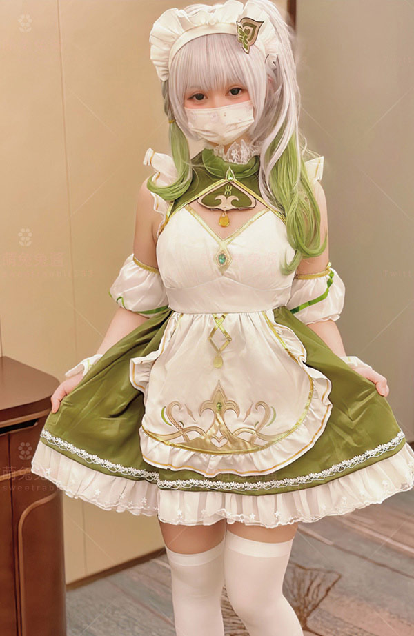 福利姬软萌兔兔酱 草神女仆尺度图集